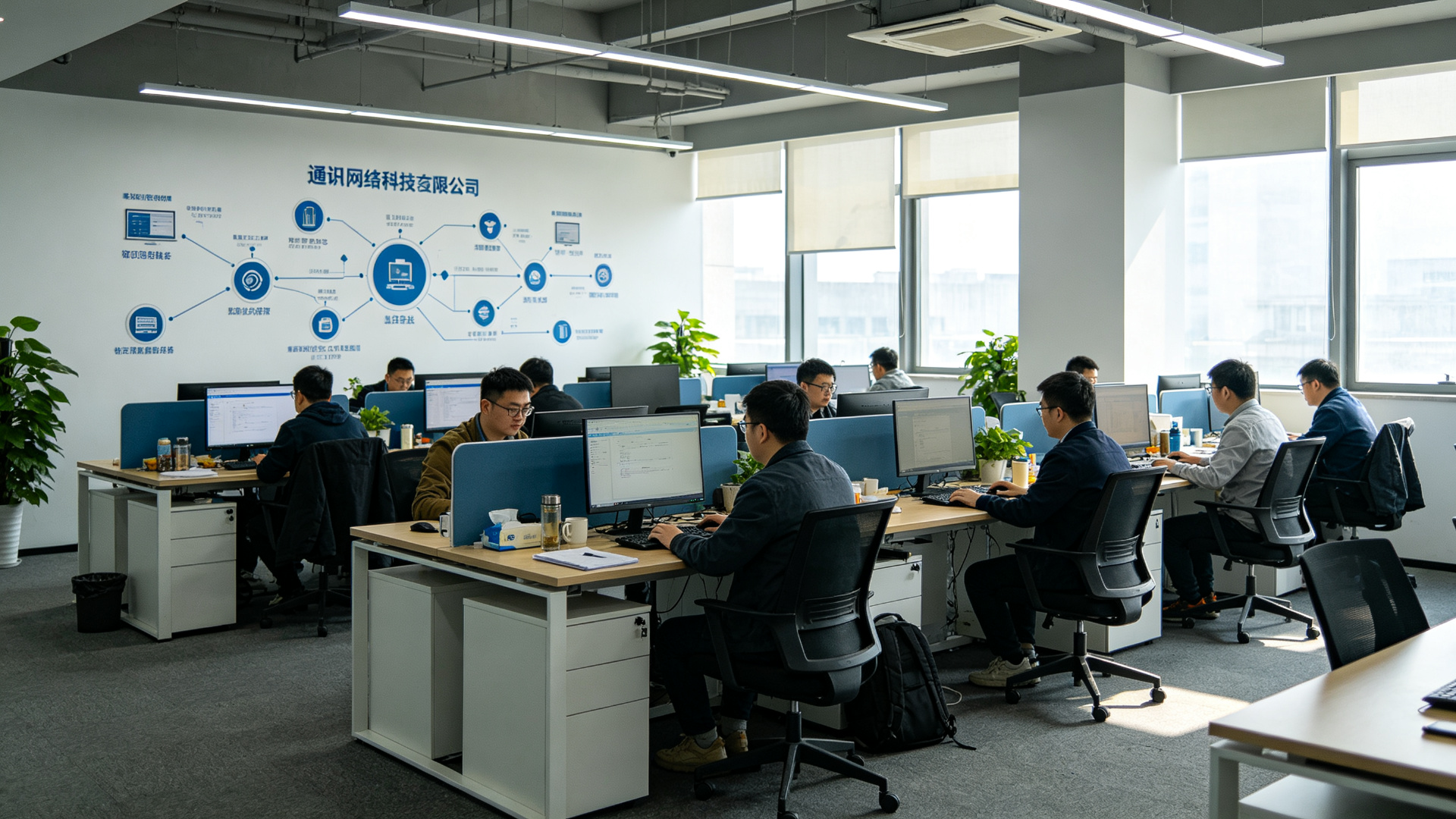 泰尔克建站通讯科技办公环境